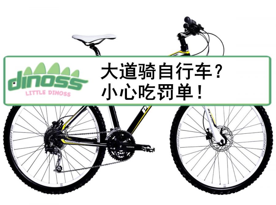 大道骑自行车？小心吃罚单！