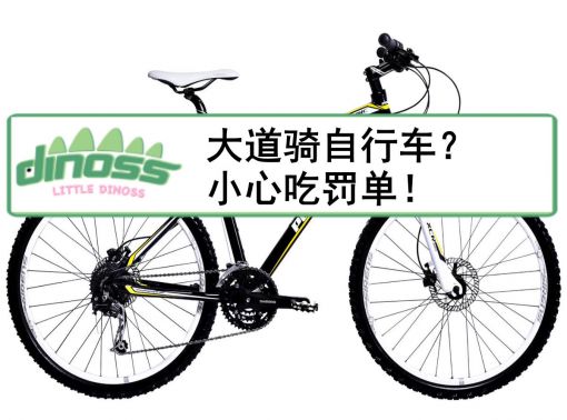 大道骑自行车？小心吃罚单！
